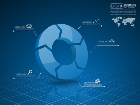 Vector circle arrows for infographic.の写真素材