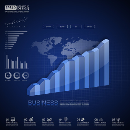 illustration of 3d graphのイラスト素材