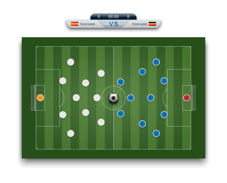 Soccer field, vectorのイラスト素材