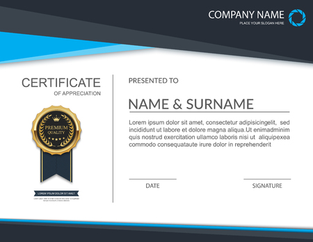 Certificate template. Modern certificate. illustrationのイラスト素材