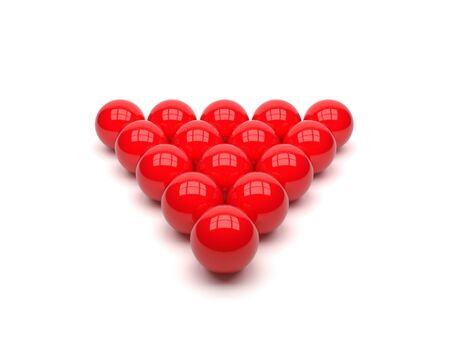3D Illustration Snooker ball on white background.の写真素材