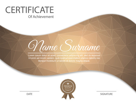 Vector certificate template.のイラスト素材