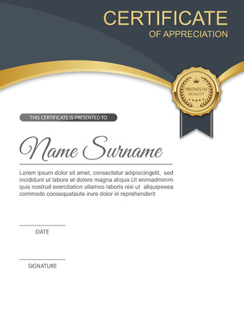 Vector certificate template.のイラスト素材
