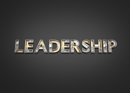 Leadership word made from Mechanic alphabet. 3D illustrationの写真素材