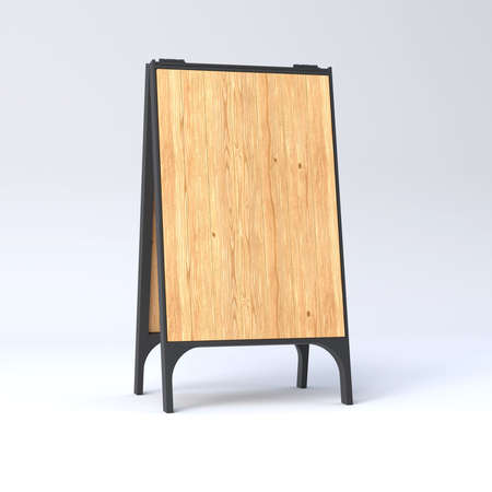 Wooden Menu Board Mockupの写真素材