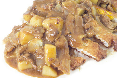Curry with rice Japanese styleの写真素材