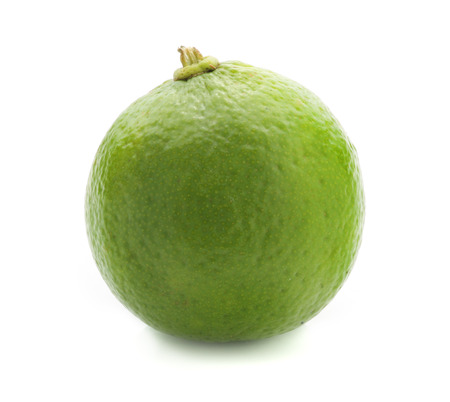 Fresh lime, Isolated on white backgroundの写真素材
