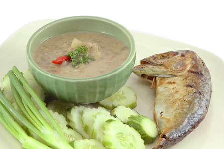 mackerel shrimp paste chili sauceの写真素材