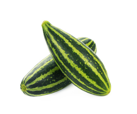 Young Muskmelon (Thai Melon) isolated on white background.の写真素材