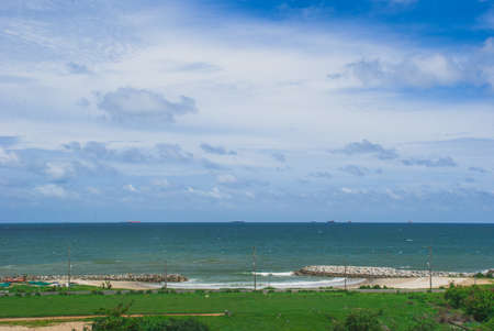 The sky on seaの写真素材