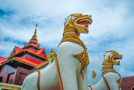 lion molded statue, Thailand molded statuejpgの写真素材