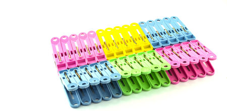 Clip a clothespin and other uses in the home.の写真素材