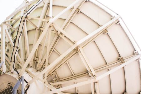 Large satellite dishes View from the back.の写真素材