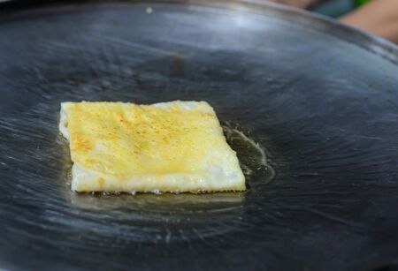 Roti fried in a pan.Thailand style food.の写真素材