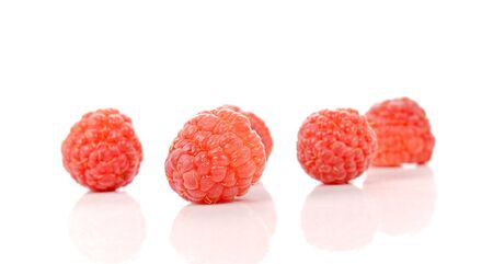Rasberry isolated on white background.