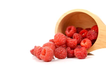 Rasberry isolated on white background.