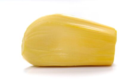 Ripe jackfruit isolated on white background.