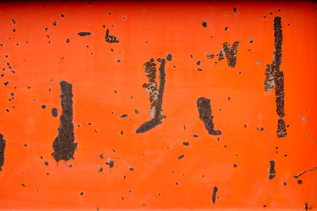 Rusty orange steel floor background.の写真素材