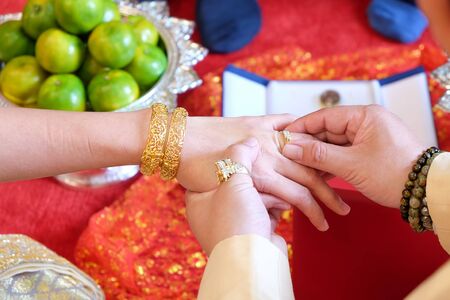 Wedding ceremony Thailand.の写真素材