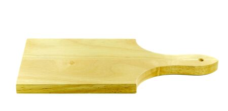Wooden tray on white background.の写真素材