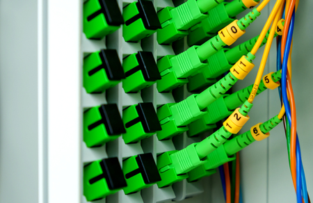 Fiber optic connectorの写真素材