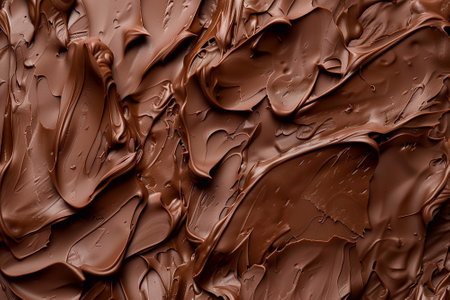 World Chocolate Day abstract background, image crafted from chocolate delectable, for creative or advertising purposes.の素材