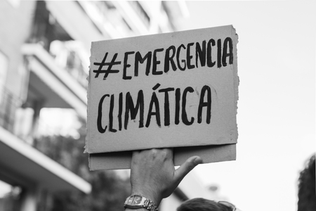 Young activists march as part of the Global Climate Strike of the movement Fridays for Future, in Valencia, Spain, September 27, 2019. By Saray Leal.のeditorial素材