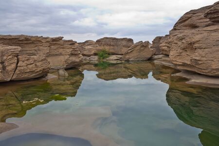 Lagoon at Sam Phan Bhokの写真素材