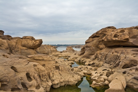 Sampanbok ,grand canyon of Thailandの写真素材
