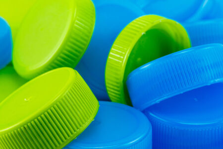 Colorfoul Plastic Bottle Caps Background