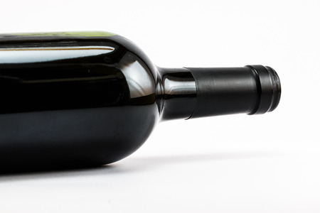 Bottle of Wine  on white backgroundの写真素材