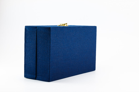 blue pen Box isolated on white background