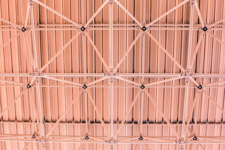 Design of steel roof, backgroundの写真素材