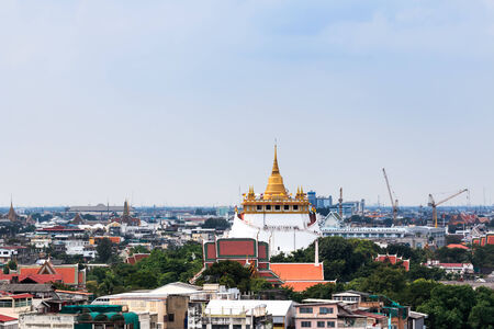 BANGKOK, THAILAND  November 14: The golden mount (Wat Sraket Rajavaravihara) on November 14, 2014, Bangkok, Thailand.のeditorial素材