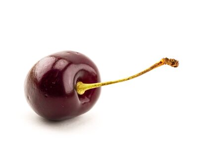 Sweet cherry on white backgroundの写真素材