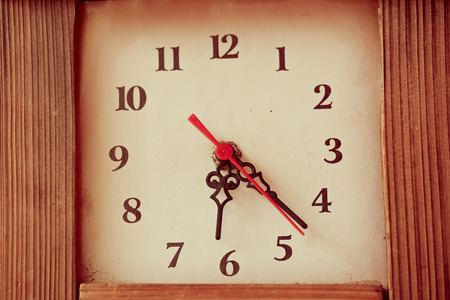 Close up of an Old clock face