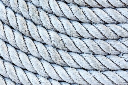 Rope folded into a spiralの写真素材