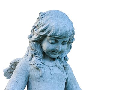 Close up angel statue in the gardenの写真素材