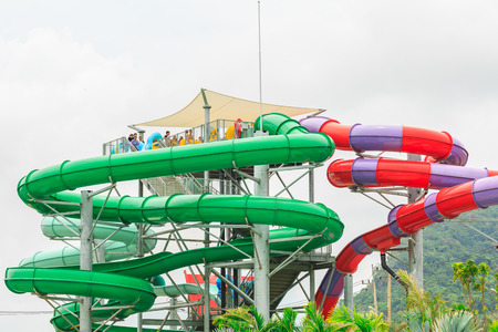 PATTAYA, THAILAND â JULY 7, 2016: RamaYana Water Park, New recreation in Pattaya , Thailand on July 7, 2016. The Park is built to the highest international standards and using only premium equipment.のeditorial素材