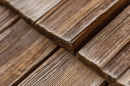Old wooden roof  textureの写真素材