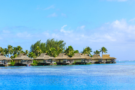 PAPEETE, FRENCH POLYNESIA â JUNE 16, 2016 : The Beautiful sea and resort in Moorae Island at Tahiti PAPEETE, FRENCH POLYNESIA on June 16, 2016のeditorial素材
