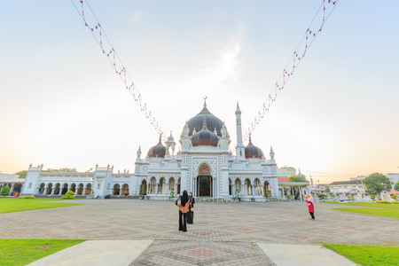KEDAH, MALAYSIA - JULY 23, 2016: Zahir Mosque at Alor Setar, Kedah, Malaysia. The architecture style is mix traditional Malay with Indian Mongol influenceのeditorial素材