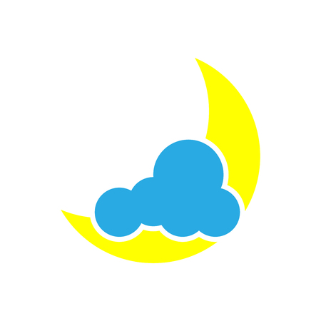 sun and moon iconのイラスト素材