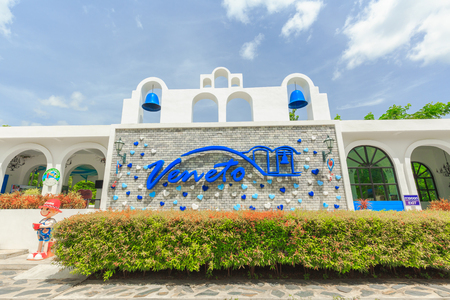 RATCHABURI, THAILAND - OCTOBER 3 ,2017: Entrance badge of  veneto, Suanpeung Ratchaburi Thailandのeditorial素材