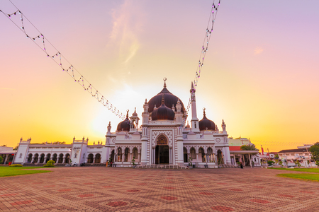 KEDAH, MALAYSIA - APRIL 17, 2018: Zahir Mosque at Alor Setar, Kedah, Malaysia. The architecture style is mix traditional Malay with Indian Mongol influenceのeditorial素材
