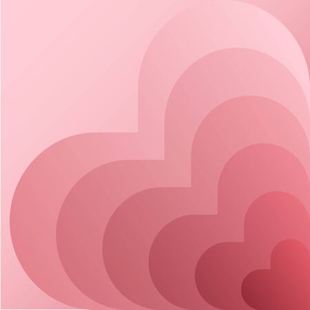 Shape of heart on pink background for Valentine Day and Free space for Text.のイラスト素材