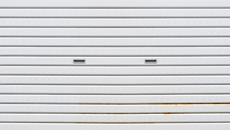 white Slide door ,roller shutter texture and rustの写真素材