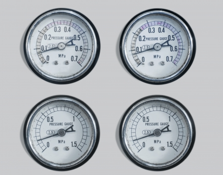front view pressure gauge 