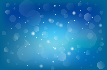 bokeh blue blur orange abstract backgroundの写真素材