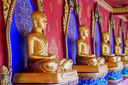 Buddha Wat Mahathat Wachiramongkol Wat Bang Thong In Krabi Province Thailand May 19, 2019のeditorial素材